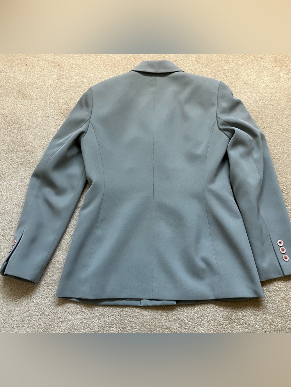 Kasper A.S. L. Petite Aquamarine Blue Pantsuit - Picture 5 of 16